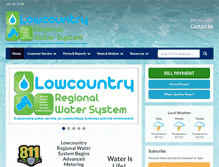Tablet Screenshot of lowcountrywater.com